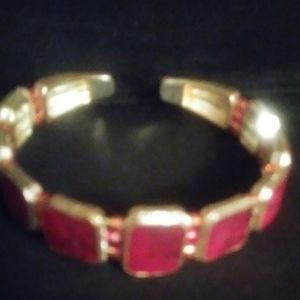 Ruby red bracelet